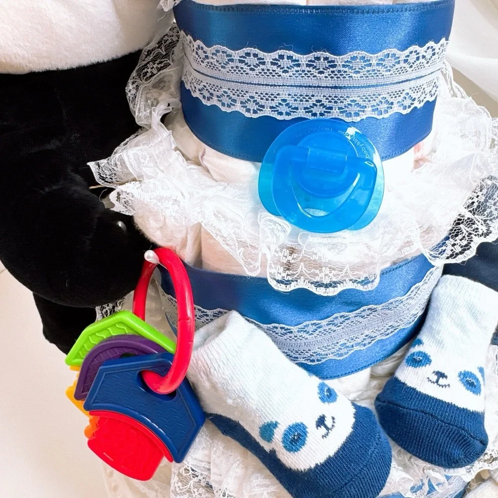 Panda Themed Diaper Cake, Baby Shower Gift